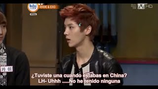 SUB ESPAÑOL Luhan hablando de su primer beso [upl. by Nnaacissej]