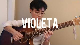 IZONE 아이즈원  VIOLETA Fingerstyle Guitar Cover wchords [upl. by Limber]