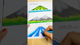 Cara mewarnai gunung dengan crayon part 3 Eps 3 [upl. by Poler]