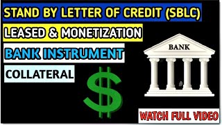 Standby Letter Of Credit SBLC  Monetization  Collateral  Leased  Explained in HindiUrdu [upl. by Ruhl]