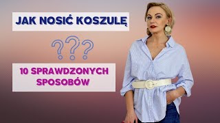 Męska koszula w mojej szafie💣✌10 stylizacji na różne okazje  garderoba kapsułowa [upl. by Llevart]