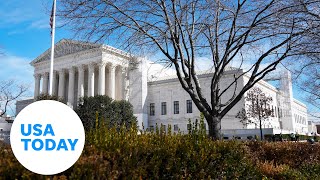 Trump ballot case heard by Supreme Court  USA TODAY [upl. by Milan]