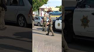 Bernalillo county sheriffs pull over car with no plate [upl. by Kowtko]