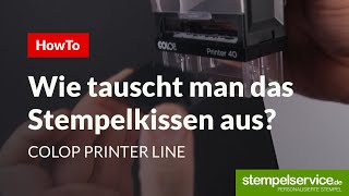 HowTo Stempelkissen austauschen Colop Printer Line [upl. by Nomla]