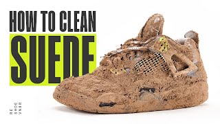 How To Clean SUEDE Air Jordan 4s [upl. by Eednas495]