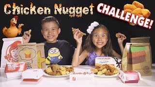 CHICKEN NUGGET CHALLENGE Fast Food Naming Game [upl. by Kotta]