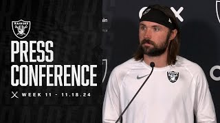 Gardner Minshew Presser  112024  Raiders  NFL [upl. by Nilde]