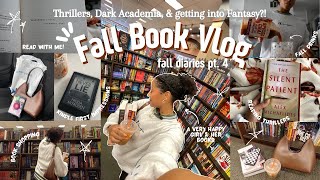 FALL BOOK VLOG book shopping Kindle first impressions thrillers getting into fantasy🍁📖📚☕️👻 [upl. by Aerol]