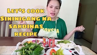 SARDINAS RECIPE SINIGANG NA SARDINAS [upl. by Roana174]