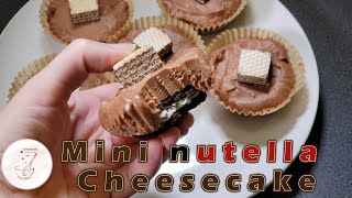 NOBAKE Mini Nutella OREO Cheesecake Recipe  Oreo Nutella Mini Serniczki  Polas Kitchen [upl. by Berne]