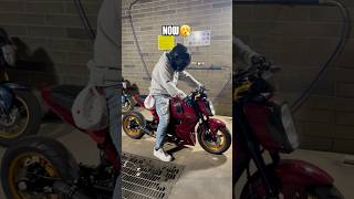 Honda Grom TRANSFORMATION baggedgrom bagmygrom airsuspension hondagrom [upl. by Iarised666]