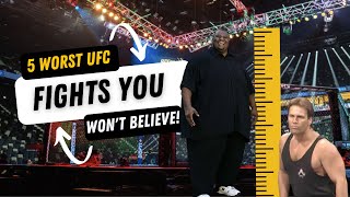 5 Worst UFC Fights You Wont Believe [upl. by Hanover]