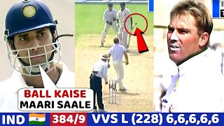 Angry VVS LAXMAN FIGHT 🔥 with Shane Warne in INDIA vs AUSTRALIA 2ND TEST 2001 match Highlights 😱🔥 [upl. by Gabriela664]