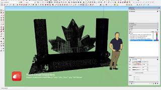 Importing and working with small point cloud files in SketchUp [upl. by Richela431]