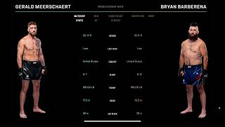 Gerald Meerschaert vs Bryan Barberena Prediction UFCVegas88 [upl. by Susie]