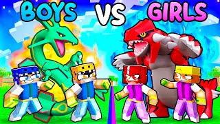 Boys VS Girls OP POKEMON BATTLE in Minecraft [upl. by Vaios]