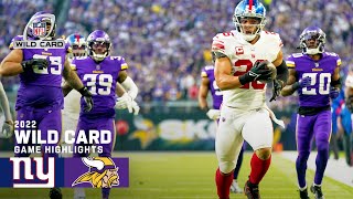 New York Giants vs Minnesota Vikings  2022 Super Wild Card Weekend Game Highlights [upl. by Stempien]