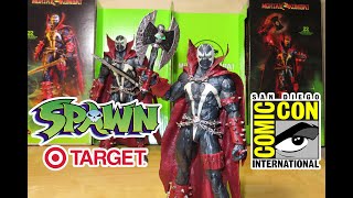 SDCC 2020 Target Exclusive MORTAL KOMBAT SPAWN with AXE 7quot Figure unboxing amp comparison [upl. by Jakie]