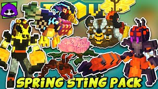 TROVE quotSPRING STINGquot STORE PACK REVIEW 💰 Costumes Mounts Allies Boat [upl. by Ilarrold37]