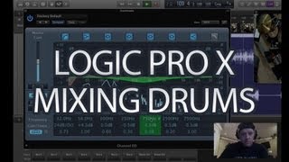 Logic Pro X  Mixing Acoustic Drums  Tutorial  Logic Pro 10 [upl. by Netsud]