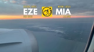 Vuelo del aeropuerto de Ezeiza Argentina a Miami Estados Unidos [upl. by Melany404]