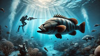 Top 4 Incredible Grouper Spearfishing Catches [upl. by Ellora924]