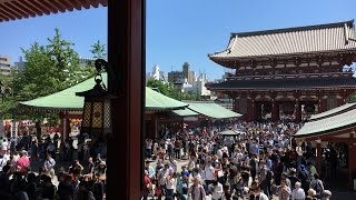 【Tokyo Sightseeing1】Sensoji Temple Kaminarimon Gate Asakusa Tokyo [upl. by Klayman]