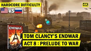 TOM CLANCYS ENDWAR  ACT 8 FREEDOMS GUARDIAN  HARDCORE DIFFICULTY  4K [upl. by Ernest]