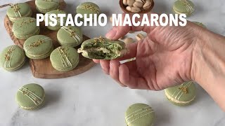 Pistachio Macarons [upl. by Ellinger]