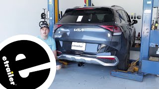 etrailer  Install DrawTite MaxFrame Trailer Hitch Receiver on a 2023 Kia Sportage [upl. by Par933]