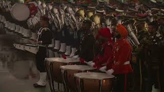 Beating The Retreat Ceremony Massed Bands Perform quotAe Mere Watan Ke Logonquot [upl. by Bellina]