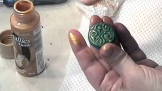 Polymer Clay Projects Carving amp Backfilling Pt 3 [upl. by Sarene121]