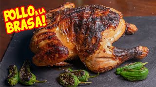 POLLO ASADO a la BRASA marinado con MIEL [upl. by Mosra991]