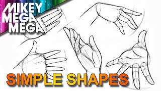 How To Draw HANDS  EASY SIMPLE BASIC SHAPES IN ANIME MANGA [upl. by Scoville650]