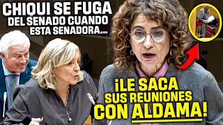 CHQUI se FUGA del SENADO ¡¡CUANDO DESTAPABAN SUS REUNIONES CON ALDAMA ¡Y SU PAPEL EN EL CASO PSOE [upl. by Tildi942]