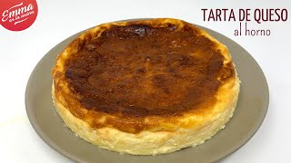 TARTA DE QUESO al HORNO  ¡Solo necesitas 4 ingredientes [upl. by Assirec]