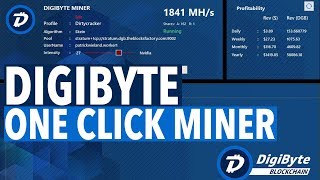 DIGIBYTE ONE CLICK MINER [upl. by Swift854]