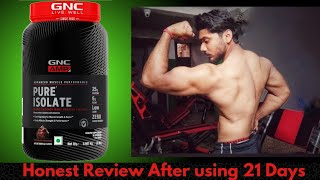 GNC AMP Pure Isolate Whey Protein  Honest Review After using 21 Days [upl. by Anirehc21]