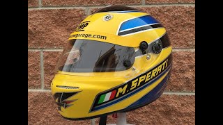 AEROGRAFIA CASCO KART OMP GRAND PRIX 10 BY LORENZOS GARAGE [upl. by Ahcsap490]