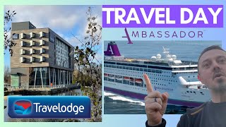 My Travel Day amp Embarkation on Ambassador Ambition Cruise from Tilbury [upl. by Ardnayek]