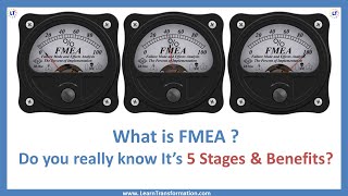 FMEA  Failure Mode amp Effect Analysis  5 Stages amp Benefits [upl. by Sib]