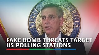 Hoax bomb threats linked to Russia target polling places in multiple states FBI  ABSCBN news [upl. by Lamphere55]