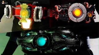 約5万円のCSM変身ベルト×3【仮面ライダー鎧武・BLACKSUN】About 300 HenshinBelt Collection  KamenRiderGAIM BLACKSUN [upl. by Rudich]