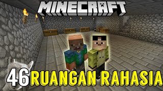 MEMBUAT RUANG RAHASIA REDSTONE  SURVIVAL SERIES 46 [upl. by Kling]