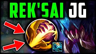 REKSAI JUNGLE ISNT FAIR Best BuildRunes How to RekSai Jungle amp CARRY Season 14 [upl. by Eenwahs]