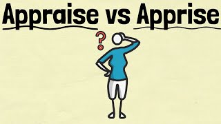 Appraise vs Apprise  English Speaking Practice [upl. by Piselli]