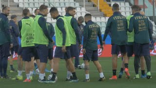 La rifinitura degli Azzurri  Verso ItaliaIrlanda del Nord [upl. by Nahtnamas992]