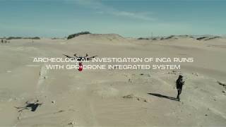 Ground Penetrating Radar GPRdrone integrated system  Archaeological investigation of Inca ruins [upl. by Alisander]