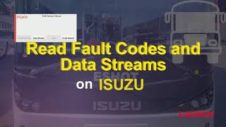 LAUNCH X431 PAD V Elite Read Fault Codes amp Data Streams on Isuzu [upl. by Nawed]