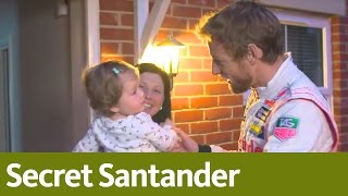 Jenson Button  Santanders Secret Santa [upl. by Aurelio]